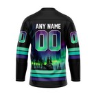 Toledo Walleye Special Design With Northern Lights Lace Hockey Shirt Fullsize