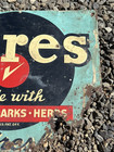 Old Original Hires Root Beer So Refreshing Sign Roots Barks Herbs Rust Rare