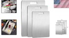 Versatile 18  Stainless Steel Cutting Board - Safe For Fruits  Veggies  Meat