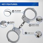Police Magnum Stainless Steel Heavy Duty Handcuffs-law Enforcement Security Gear