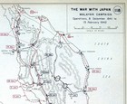 Wwii Map 118 Japan Malaysia Campaign Battles Jitra Kampar Muar Gema Singapore Uk