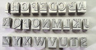 Hot Foil Stamping Die Type   Set Of 26 Cheltenham 48 Point Letters - Howard  B3