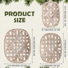Maxcheck 3 Pcs Rustic Tobacco Baskets Decoration Vintage Woven Wooden    