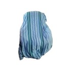 Vintage Telas Mexicanas Hand Woven Aqua Blue Green Cotton Beadspread 104  X 100 
