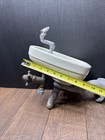 Vintage  Crane Porcelain Water Drinking Fountain Bubbler Wall Mount White