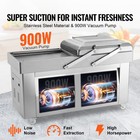 Chamber Vacuum Sealer Commercial Vacuum Sealing Bag Packing Machine 1200w