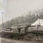 Vintage Baltimore   Ohio 4609 Steam Locomotive Rr Photo 4x5 B w Gelatin Orig