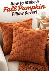 Fall Throw Pillow Covers 18x18 Inch  18  X  pack Of 2   Fall-rust Pumpkin
