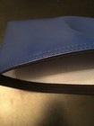 Blue Vinyl Bank Deposit Money Bag - Cash Coins Tool Organizer 10 5 By 5 5 Inches