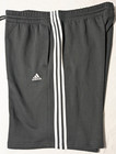 Adidas 3-stripe Men B t 3xlt2 Black Cotton Blend Multi Sport 11  Shorts New