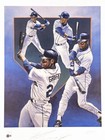 Ken Griffey Jr  Autographed 21x30 Lithograph Photo Mariners 139 295 Beckett