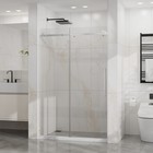 44-48 x72 single Sliding Shower Door-6mm Easy Clean Tempered Glass  Chrome