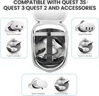 Hard Carrying Case Compatible With Oculus Meta Quest 3s quest 3 quest 2 Offic   