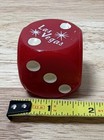 Vintage Red Las Vegas Casino Souvenir Dice Collectible 1 5   