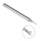 1 8  Shank 0 8mm X 3mm Carbide End Mill 2 Flute For Pvc Milling Bit 5 Pcs