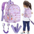  Toddler Harness Backpack Leash  Baby Unicorn Backpacks With Anti Lost Purple
