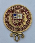 1906 Peruvian 1 Libra Gold Coin   Pendant