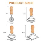 Tacgea Ravioli Stamp Maker Cutter With Pasta Cutter Wheel  set Of 4 