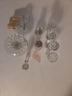 Glass Perfume Decanter  Bottle Stoppers Lot Of 11 Vintage