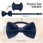 Bow Ties For Men mens Bow Tie black Ties For Men black Tie Adjustable Navy Blue