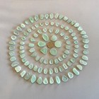 Beach Sea Glass Sea Foam Blue 100 Pieces Genuine Surf-tumbled Mendocino Ca