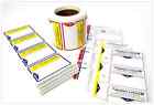 Printed Shipping Labels 2000 Custom Mailing Stickers  4  X 3   Continuous Sheets