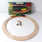 Brio Wooden Railway Starter Set 33115 Sweden Circle Train Track Vintage Magnetic