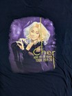 Cher Tshirt Top Adult Size 2xl Black Purple 2019 Concert Tour Here We Go Again 