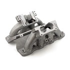 Ford 351w Windsor 3v  4v W tongues  Hirise Split Intake Manifold  satin 