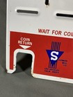 Vintage Porcelain Stamp Vending Machine Shipman Co Los Angeles - Face Plate Only