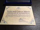 Turks And Caicos 20 Crown Silver Set Proof 2 Coins This  Set