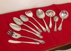 Mixed Lot 10 Vintage Silverplate Silverware Serving Pieces Spoons Ladle  M9b