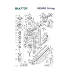 Nr90ad Nr90ae Nr90af O-ring Rebuild Kit For Hitachi 3-1 2  Framing Nailer With T