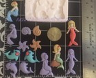 Mini Mermaid   Friends Silicone Mold For Fondant-handcrafts-resin-polymer Clay