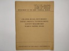 1952 Warco Road Grader Us Army Technical Diesel Tm 5-1013 Book Vtg B2
