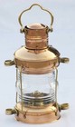 Antique Anchor Oil Lamp Brass   Copper Boat Light Maritime Ship Lantern Handmade