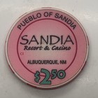 Sandia Resort   Casino  2 50 Chip Albuquerque New Mexico Pueblo Of Sandia
