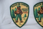 Vtg Pair Smokey The Bear Patches Please Be Careful Uniform Arm Patches Unused 