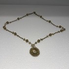 Vintage Georgian Antique Cannetille Mourning Hair Portrait Locket Necklace 21   