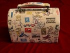 Vintage Vinyl French Postage Dome Lunchbox 1960s Jeanette Jean Paris
