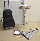 Ludwig Le2483rbrp Combo Drum Kit W 13  Snare Drum  32 Note Bells And Rolling Bag
