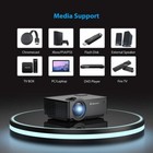 Powerextra Mini Projector Lcd Movie Supported 1080p Video Home Theater Cinema