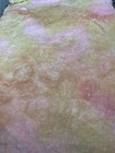 Fabric Lot 5 Yards 56 W Dress Fabric Tie Dyed Crinkle Yellow Pink Stretch