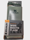 Stanley Flask 8 0z Wide Mouth Easy Fill Classic Hammertone Green New Gift