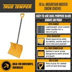 True Temper 1627200 Mountain Mover Snow Shovel 18 In  Blade 34 5 In  Handle