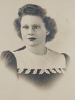 Rare Old Vintage Photo Pretty Lady With Eye Glasses 1945