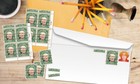 Trump - Impeached  - Art Stamps  artistamp  Faux Postage  Cinderella   Resist 
