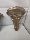 Pair Large Ornate Gold Wall Corbel Shelves 11  Heavy Acanthus Architectural