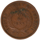 1867 Two Cent Piece  1