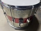 Vintage Ludwig  12    X 15    Drum tom - Silver   Red Sparkle